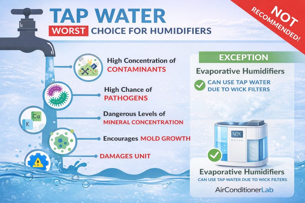 The ideal type of water for your dehumidifier
